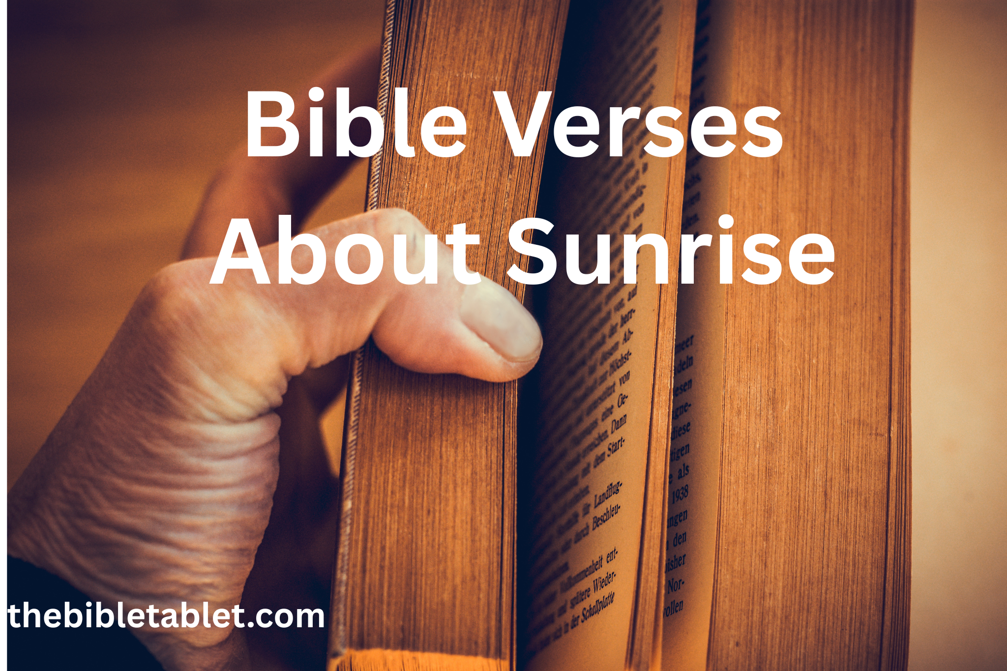 Bible Verses About Sunrise