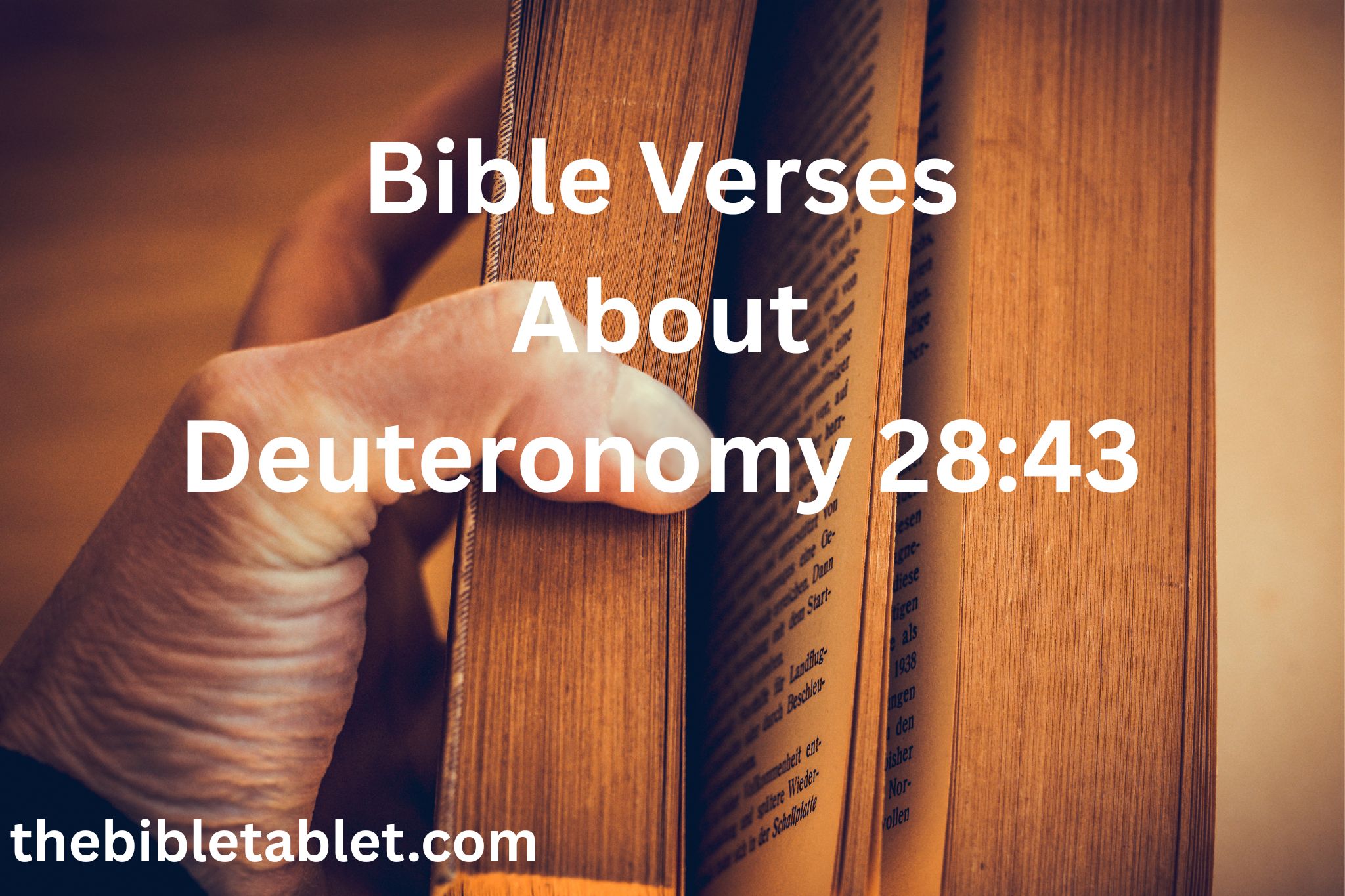 40 Bible Verses About Deuteronomy 28:43